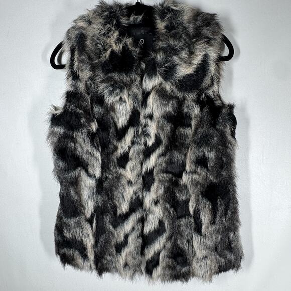 Rachel Zoe Faux Fur Vest Size XXS Luxe Mob Wife Glam Hollywood - Picture 1 of 10